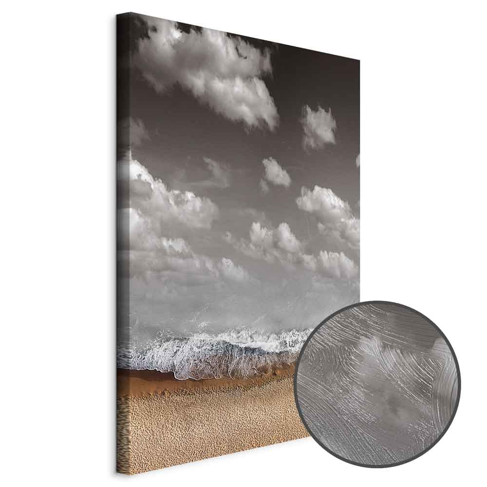 Abstract Sky Wave Vertical Canvas Print