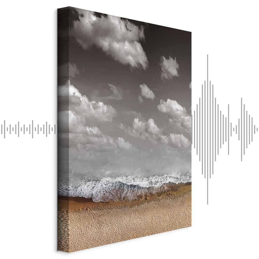 Abstract Sky Wave Vertical Canvas Print