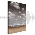 Abstract Sky Wave Vertical Canvas Print