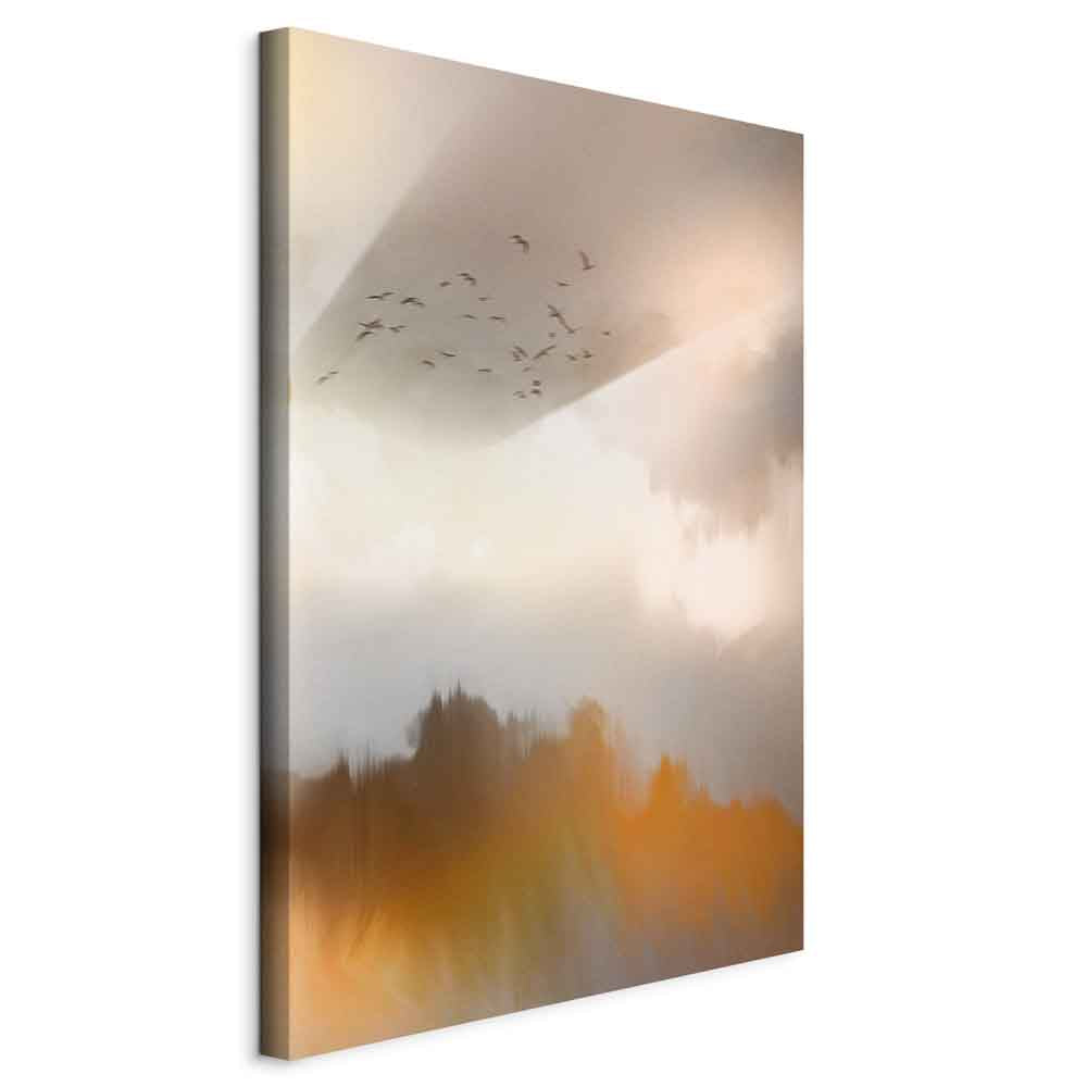 Abstract Birds Sky Canvas Print