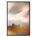 Abstract Birds Sky Canvas Print