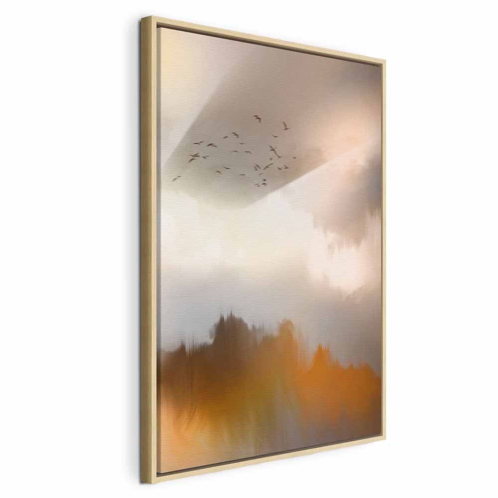 Abstract Birds Sky Canvas Print
