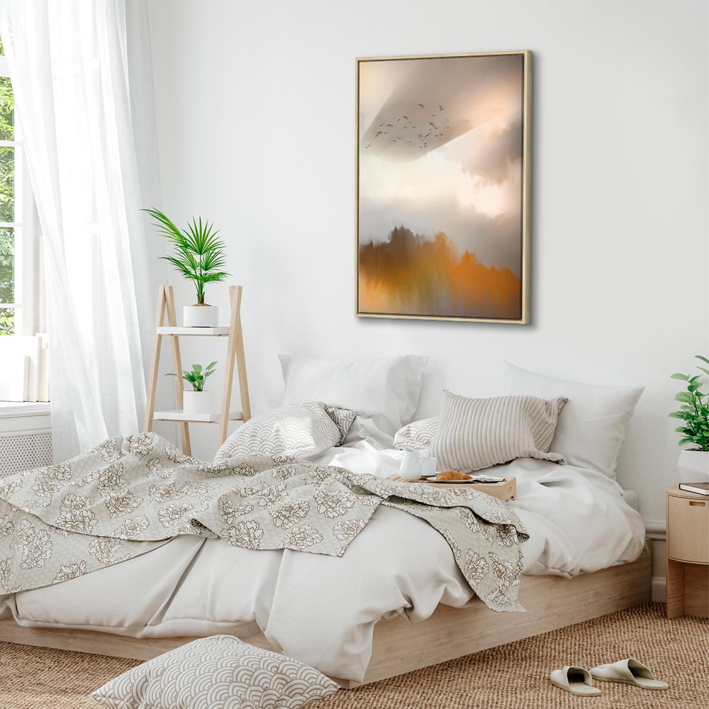 Abstract Birds Sky Canvas Print