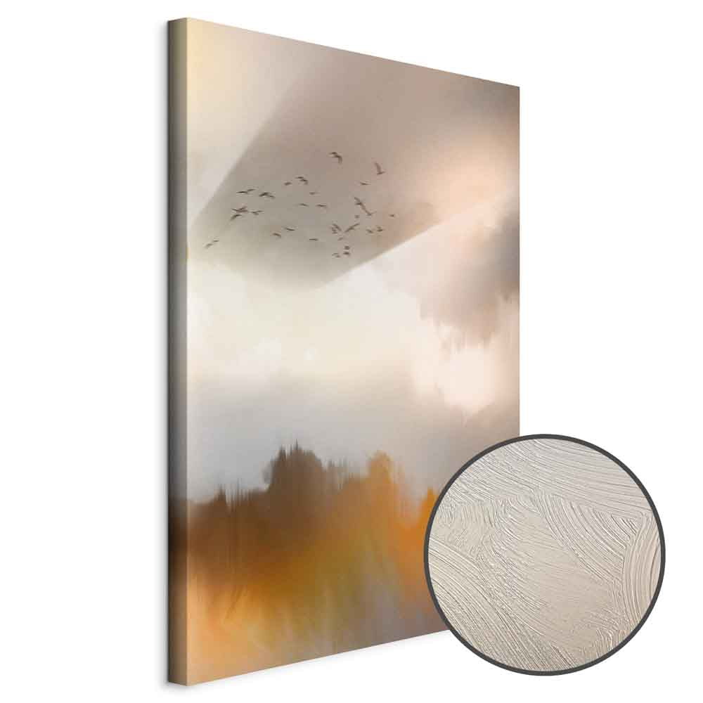 Abstract Birds Sky Canvas Print