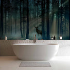 Mystical Forest Deer Landscape Wall Mural