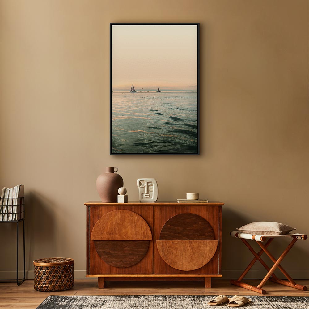 South Wind Ocean Landscape Canvas Print