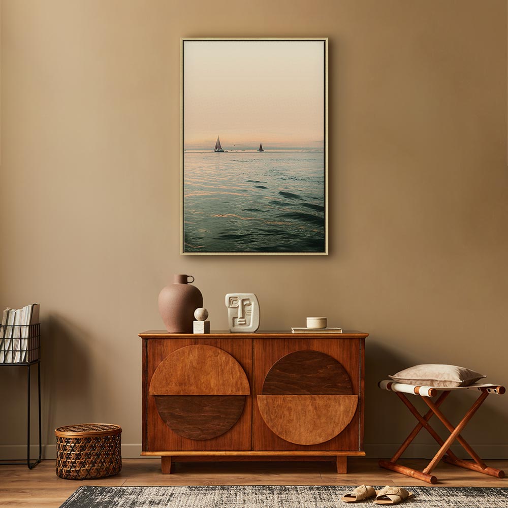 South Wind Ocean Landscape Canvas Print