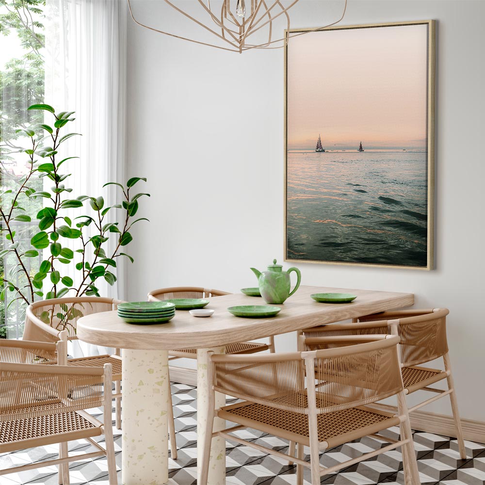 South Wind Ocean Landscape Canvas Print