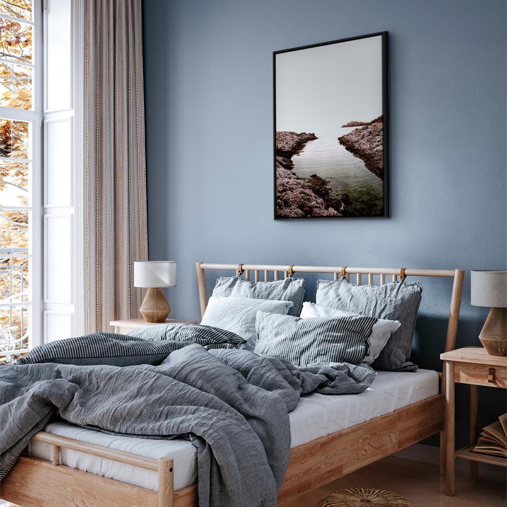 Rocky Harbor Water Stone Vertical Canvas Print