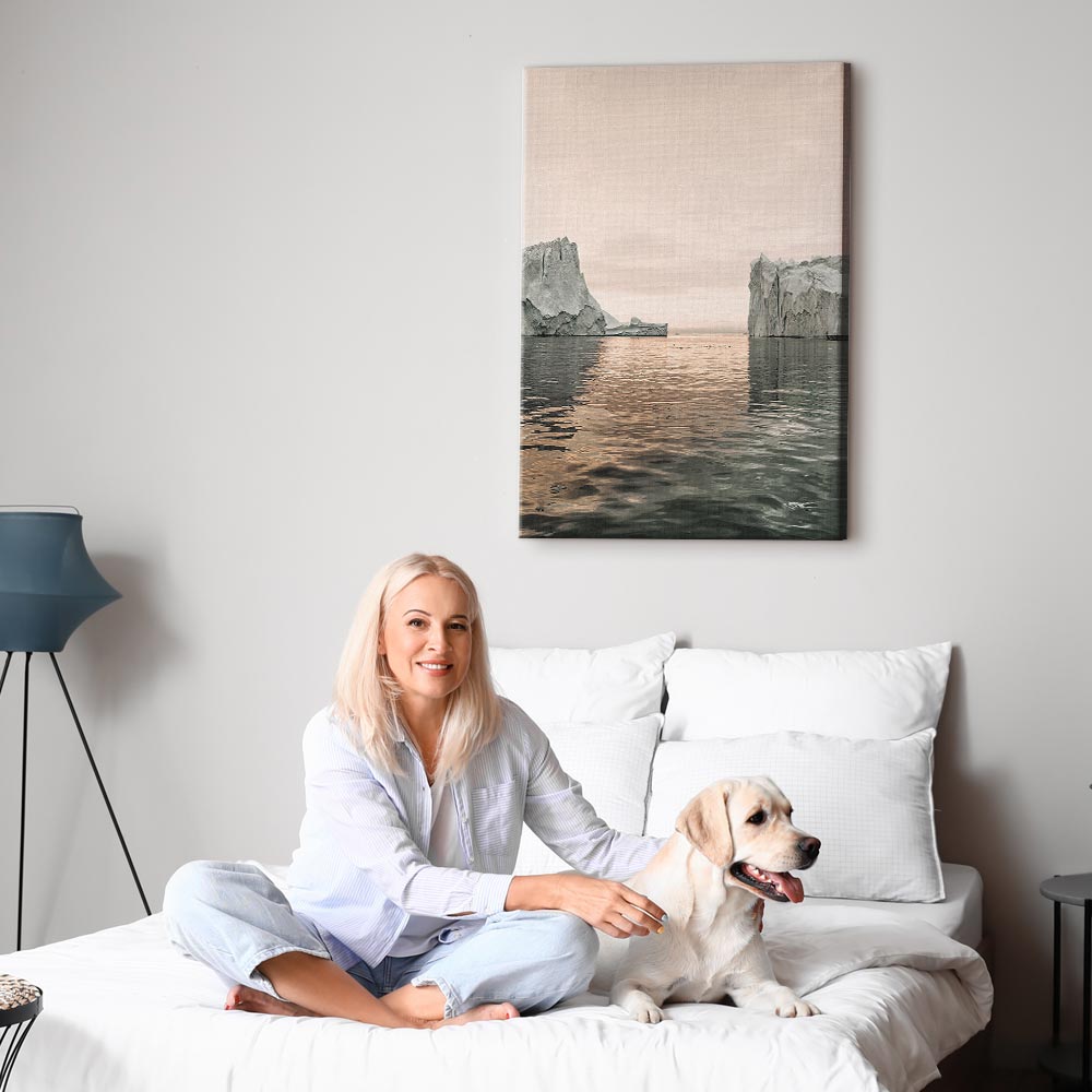 Ice Statues Nature Canvas Print