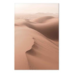 Sandy Desert Landscape Vertical Canvas Print