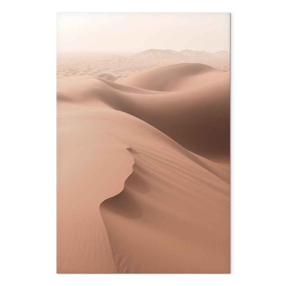 Sandy Desert Landscape Vertical Canvas Print