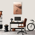Sandy Desert Landscape Vertical Canvas Print