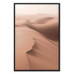 Sandy Desert Landscape Vertical Canvas Print