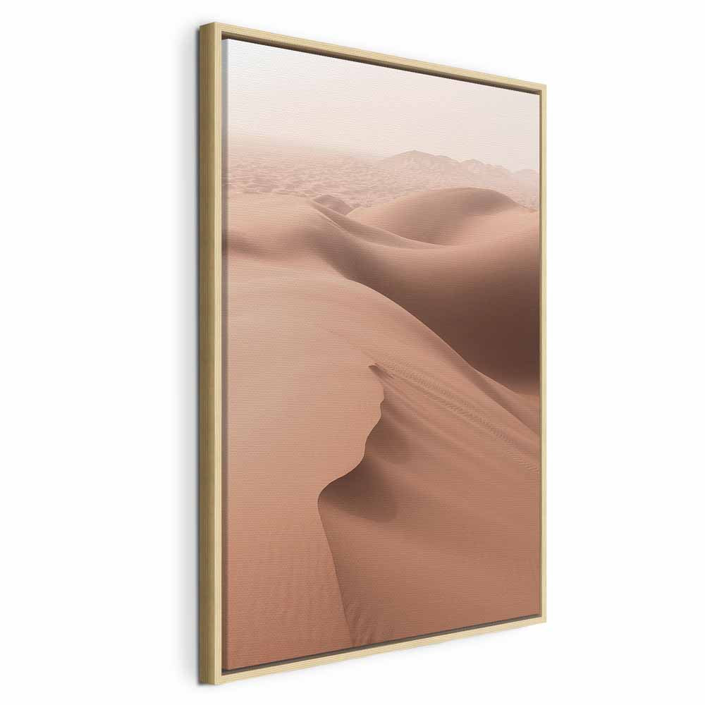 Sandy Desert Landscape Vertical Canvas Print