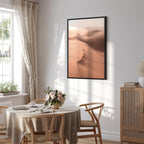 Sandy Desert Landscape Vertical Canvas Print