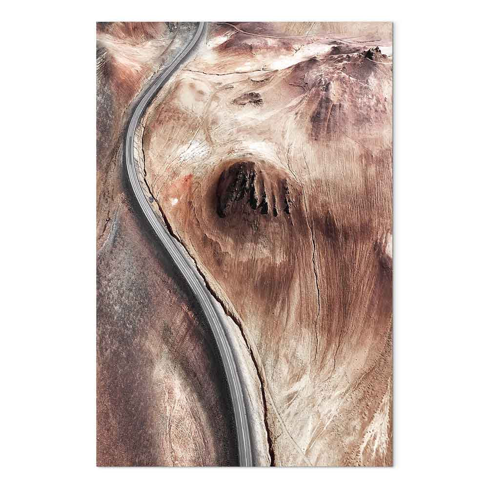 Mountain Serpentine Abstract Texture Canvas Print