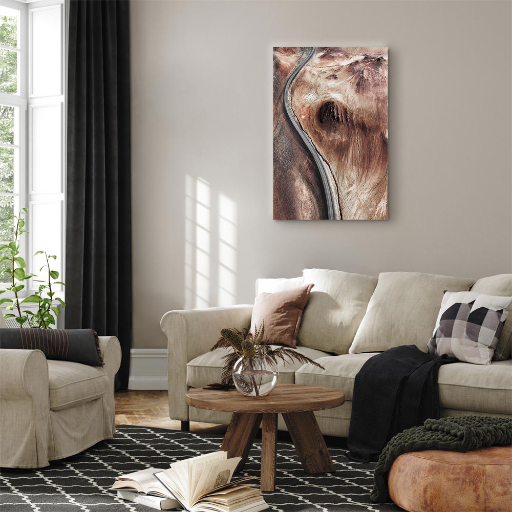 Mountain Serpentine Abstract Texture Canvas Print