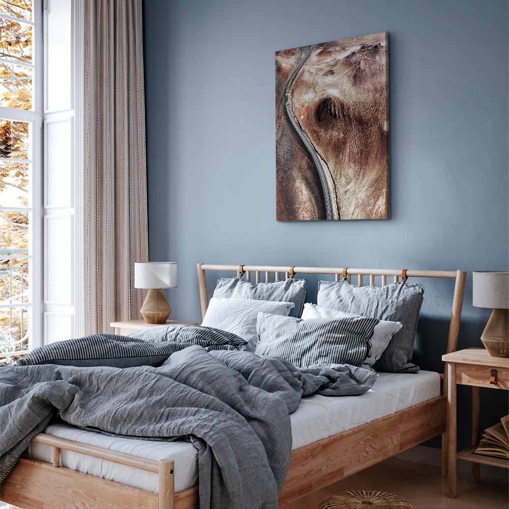 Mountain Serpentine Abstract Texture Canvas Print