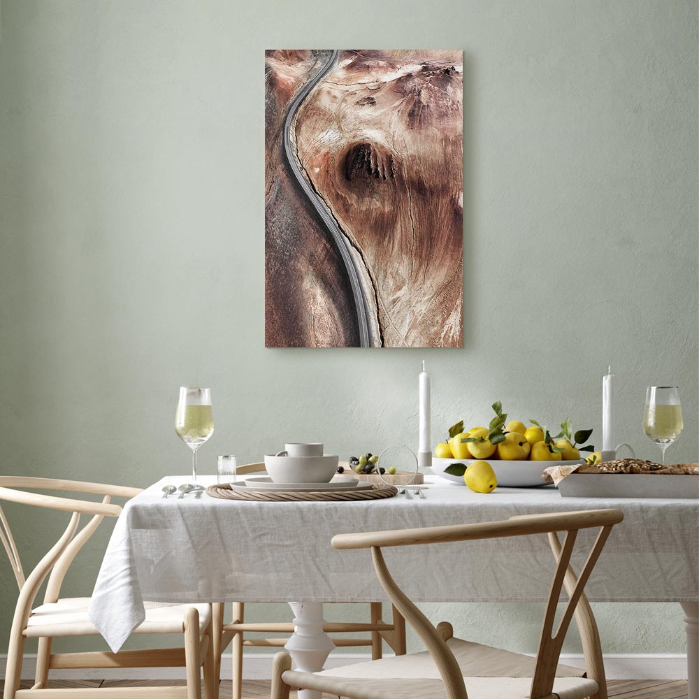 Mountain Serpentine Abstract Texture Canvas Print