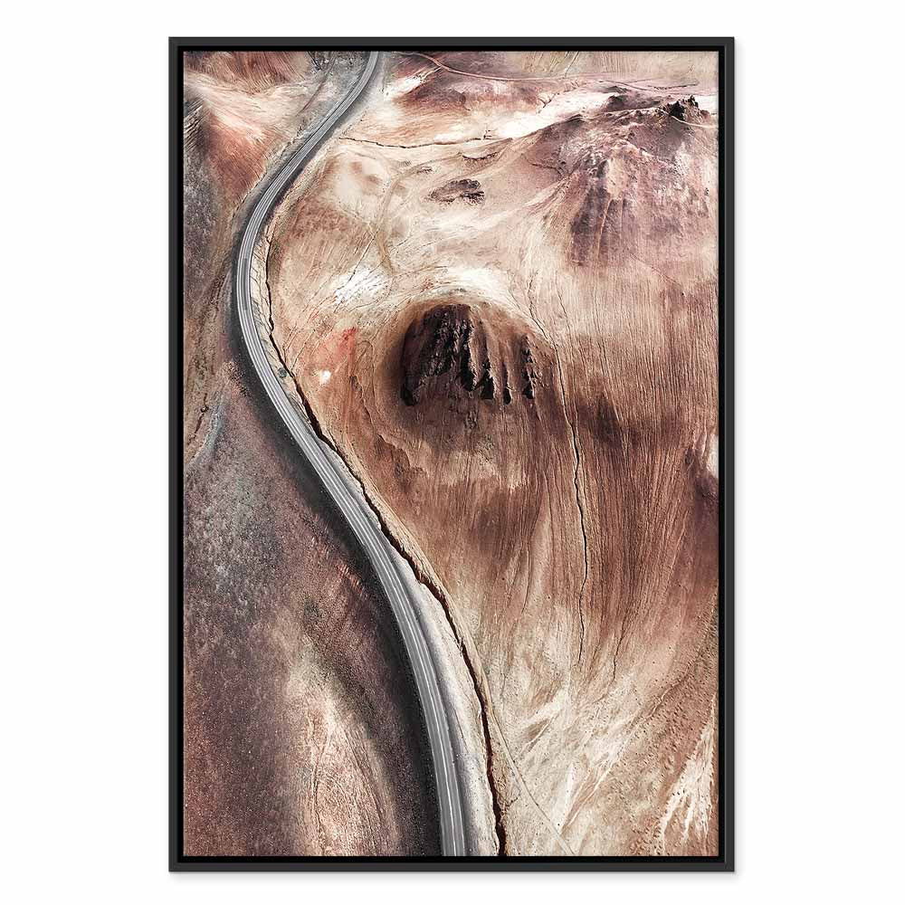 Mountain Serpentine Abstract Texture Canvas Print