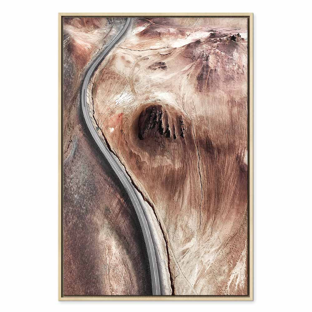 Mountain Serpentine Abstract Texture Canvas Print