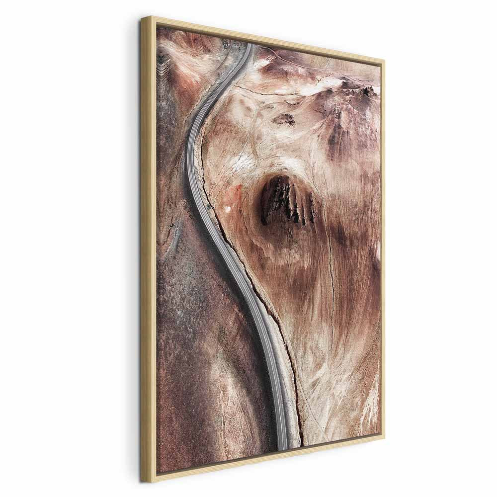 Mountain Serpentine Abstract Texture Canvas Print