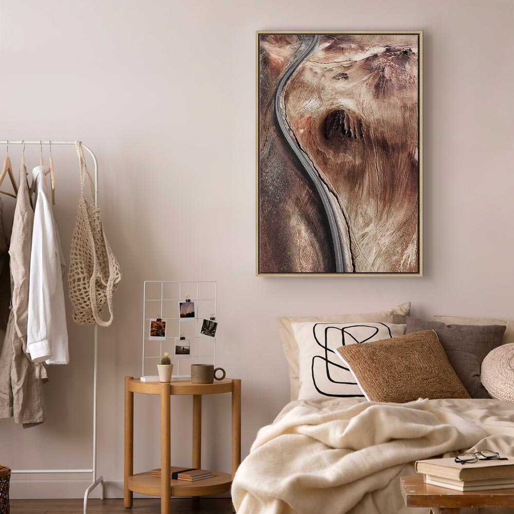 Mountain Serpentine Abstract Texture Canvas Print