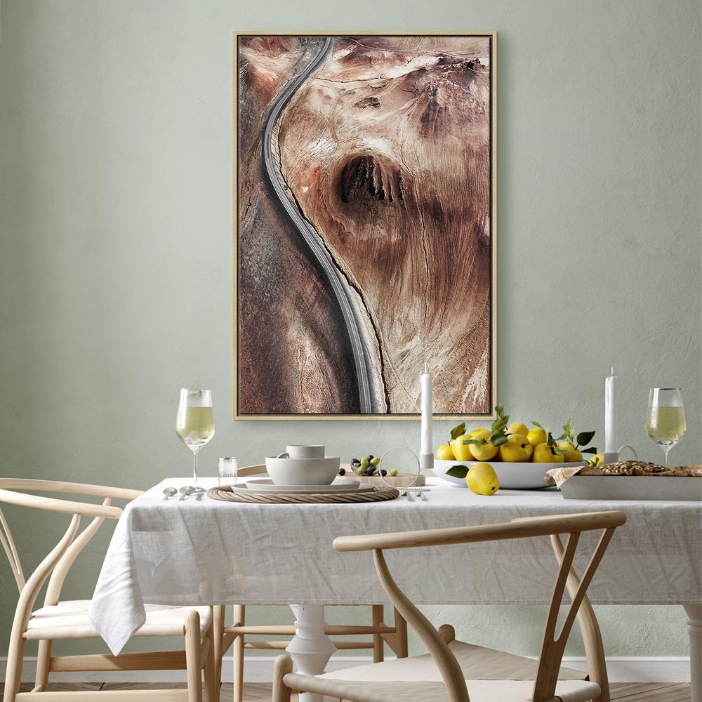 Mountain Serpentine Abstract Texture Canvas Print