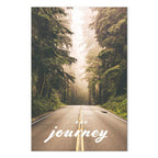 Misty Forest Path Landscape Canvas Print