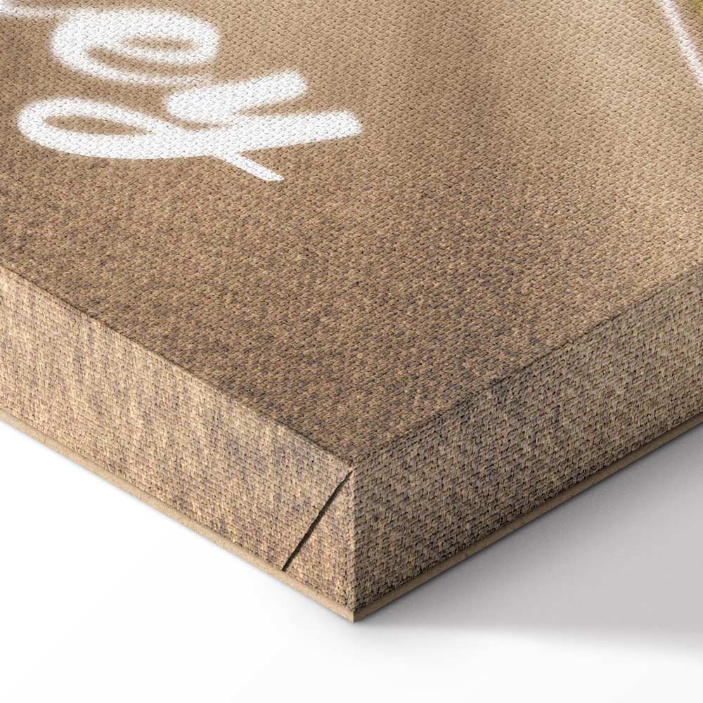 Misty Forest Path Landscape Canvas Print