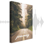 Misty Forest Path Landscape Canvas Print