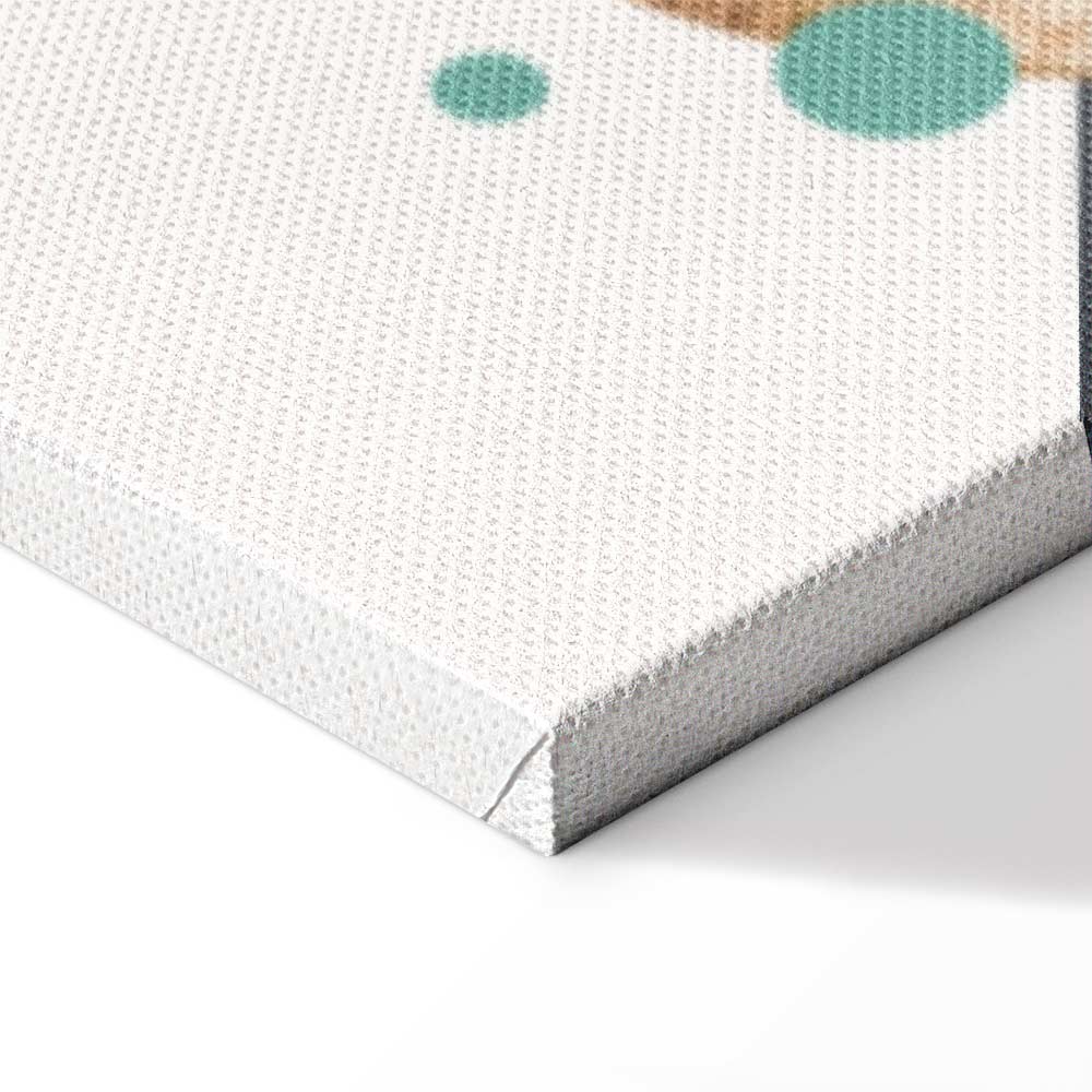 Geometric Abstract Landscape Vertical Canvas Print