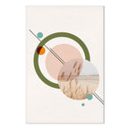 Geometric Abstract Landscape Vertical Canvas Print