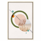 Geometric Abstract Landscape Vertical Canvas Print