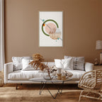 Geometric Abstract Landscape Vertical Canvas Print