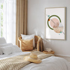 Geometric Abstract Landscape Vertical Canvas Print