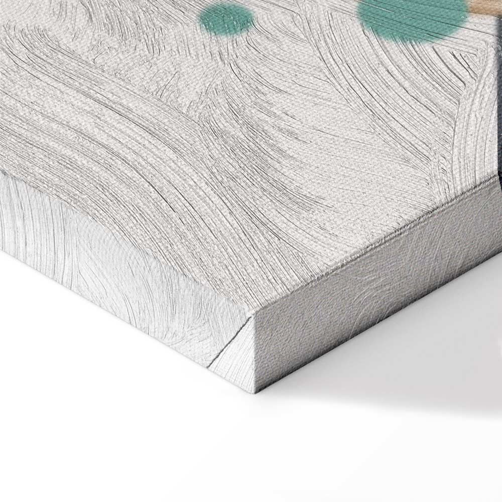 Geometric Abstract Landscape Vertical Canvas Print