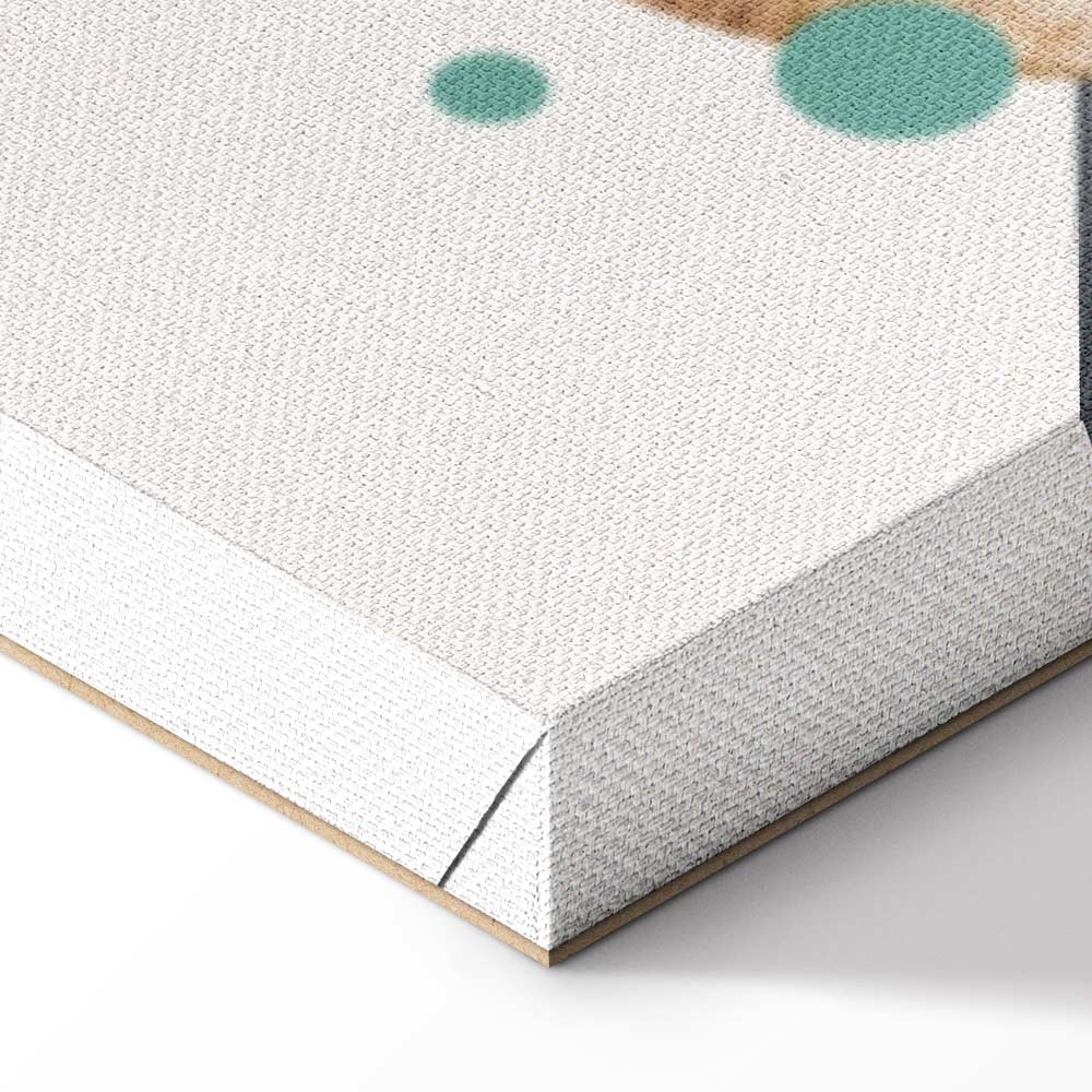 Geometric Abstract Landscape Vertical Canvas Print