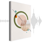 Geometric Abstract Landscape Vertical Canvas Print