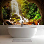 Forest Waterfall Photo Wall Mural