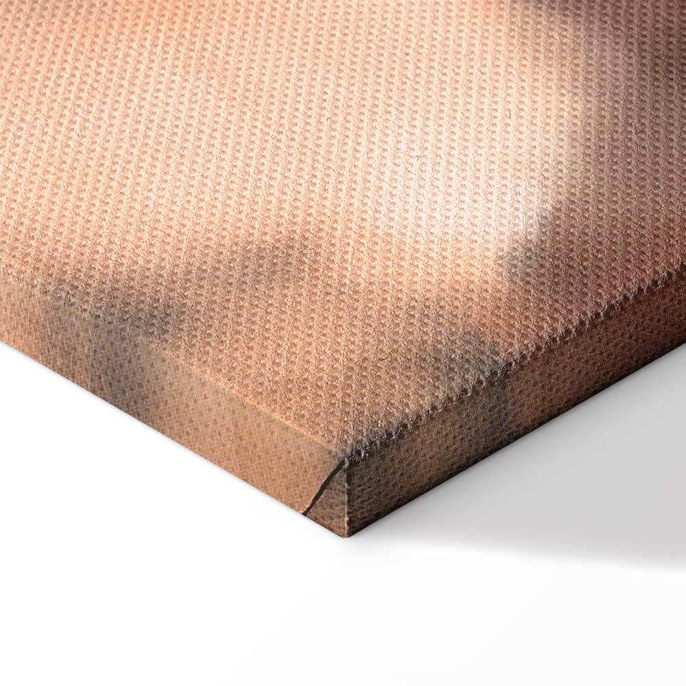 Abstract Sea Waves in Sand Wide Canvas Print