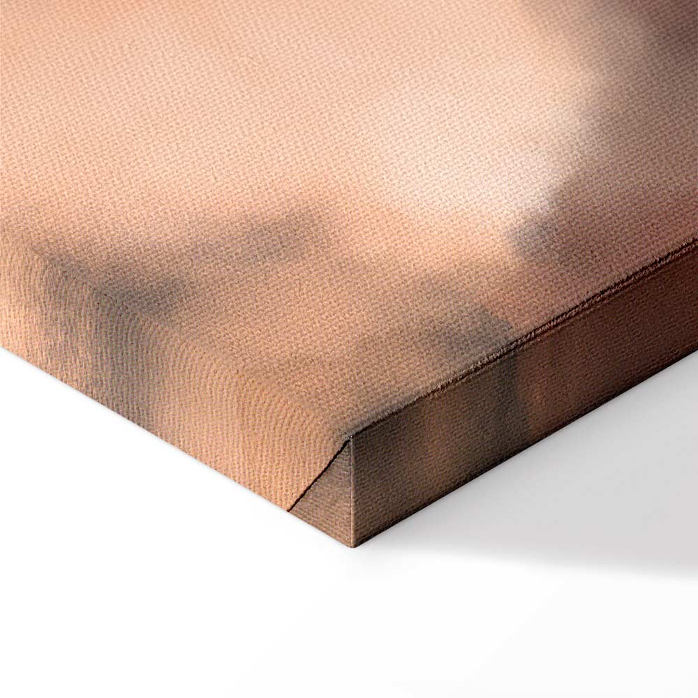 Abstract Sea Waves in Sand Wide Canvas Print