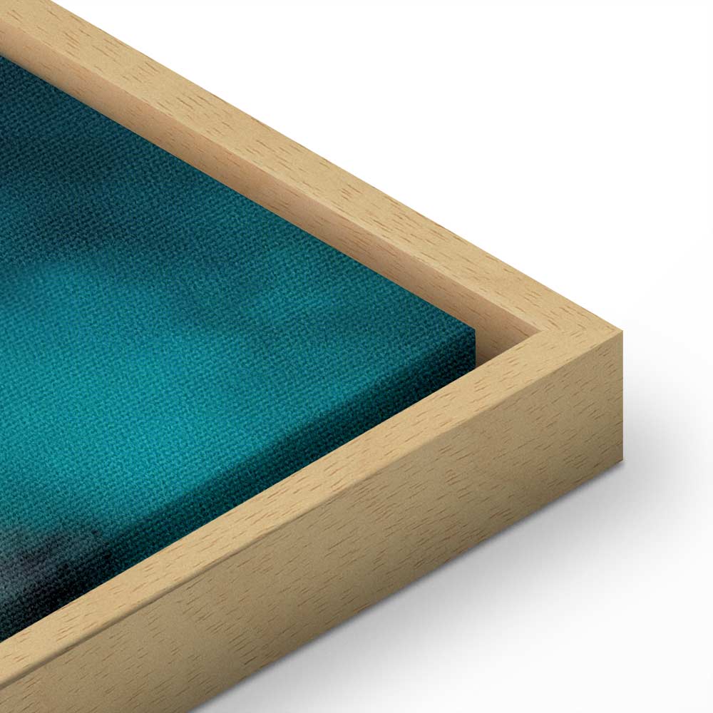 Abstract Sea Waves in Sand Wide Canvas Print