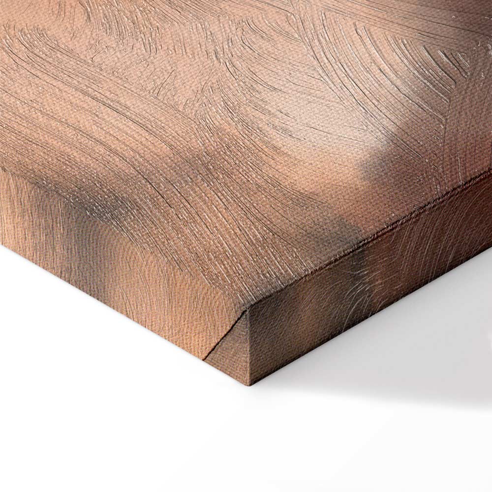 Abstract Sea Waves in Sand Wide Canvas Print