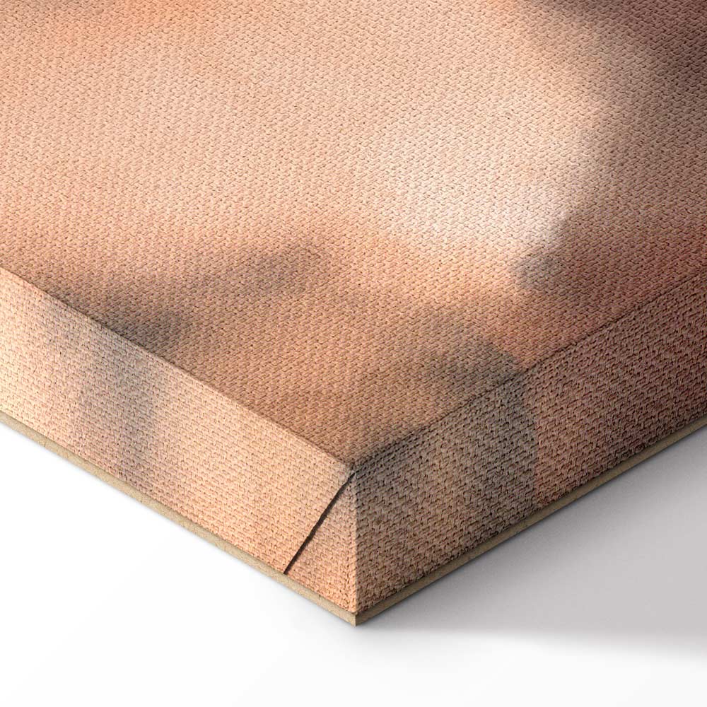 Abstract Sea Waves in Sand Wide Canvas Print