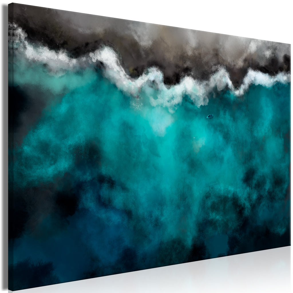 Canvas Print Blue Lagoon 1 Part Wide