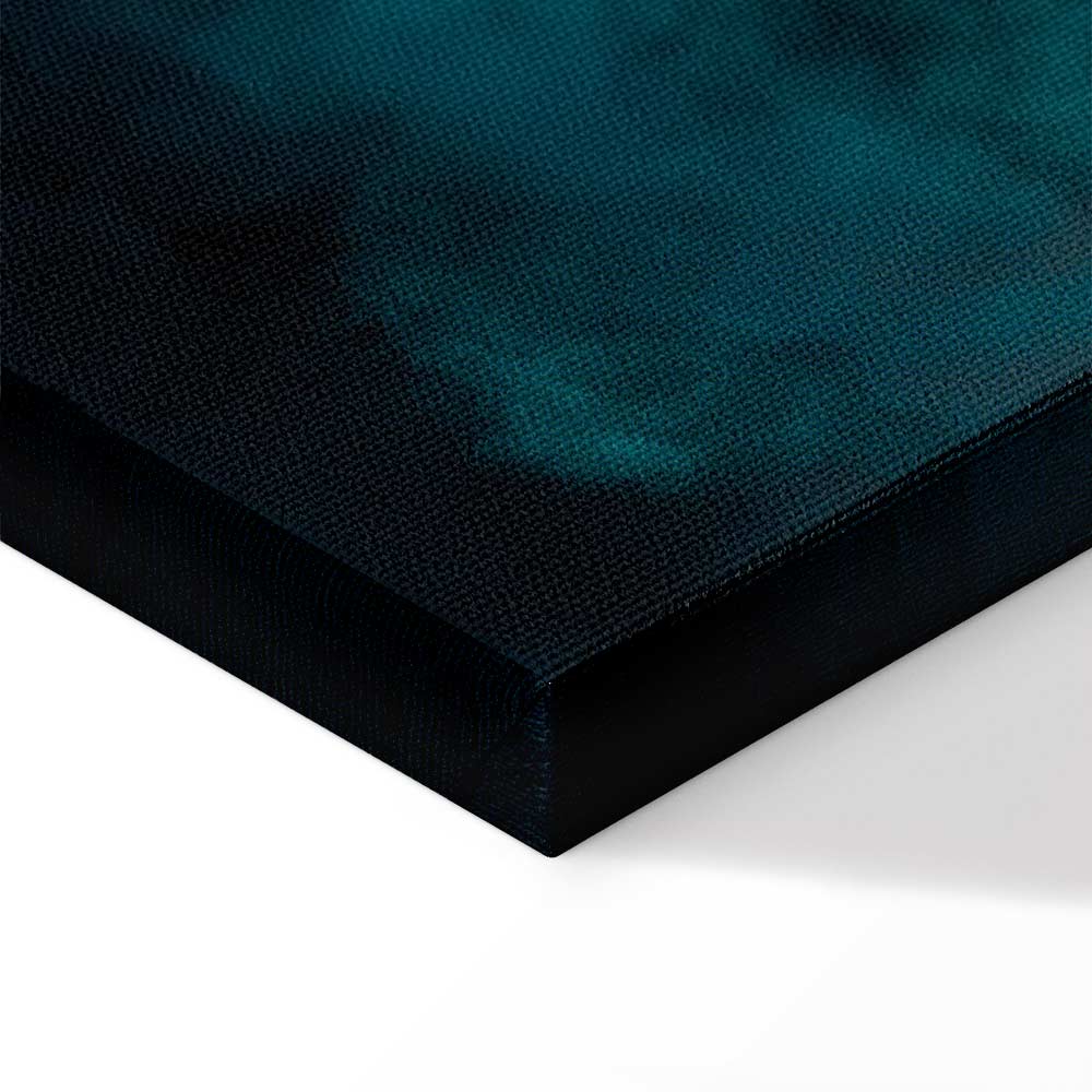 Blue Lagoon Sea Waves Landscape Canvas Print