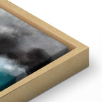 Blue Lagoon Sea Waves Landscape Canvas Print