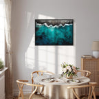 Blue Lagoon Sea Waves Landscape Canvas Print